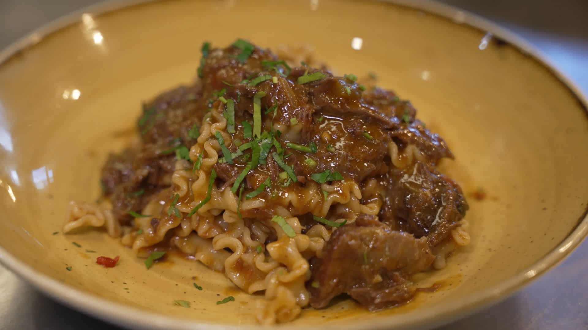 beef cheek ragu from azzurro