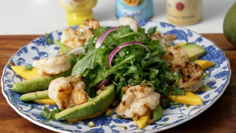 shrimp vinaigrette salad from goya