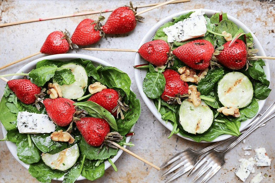 32025 grilled strawberry and cucumber salad 32025 grilled strawberry and cucumber salad