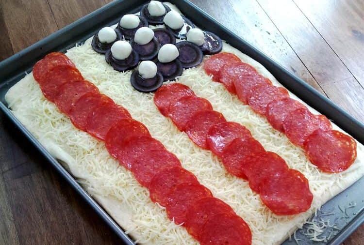 usa flag pizza usa flag pizza