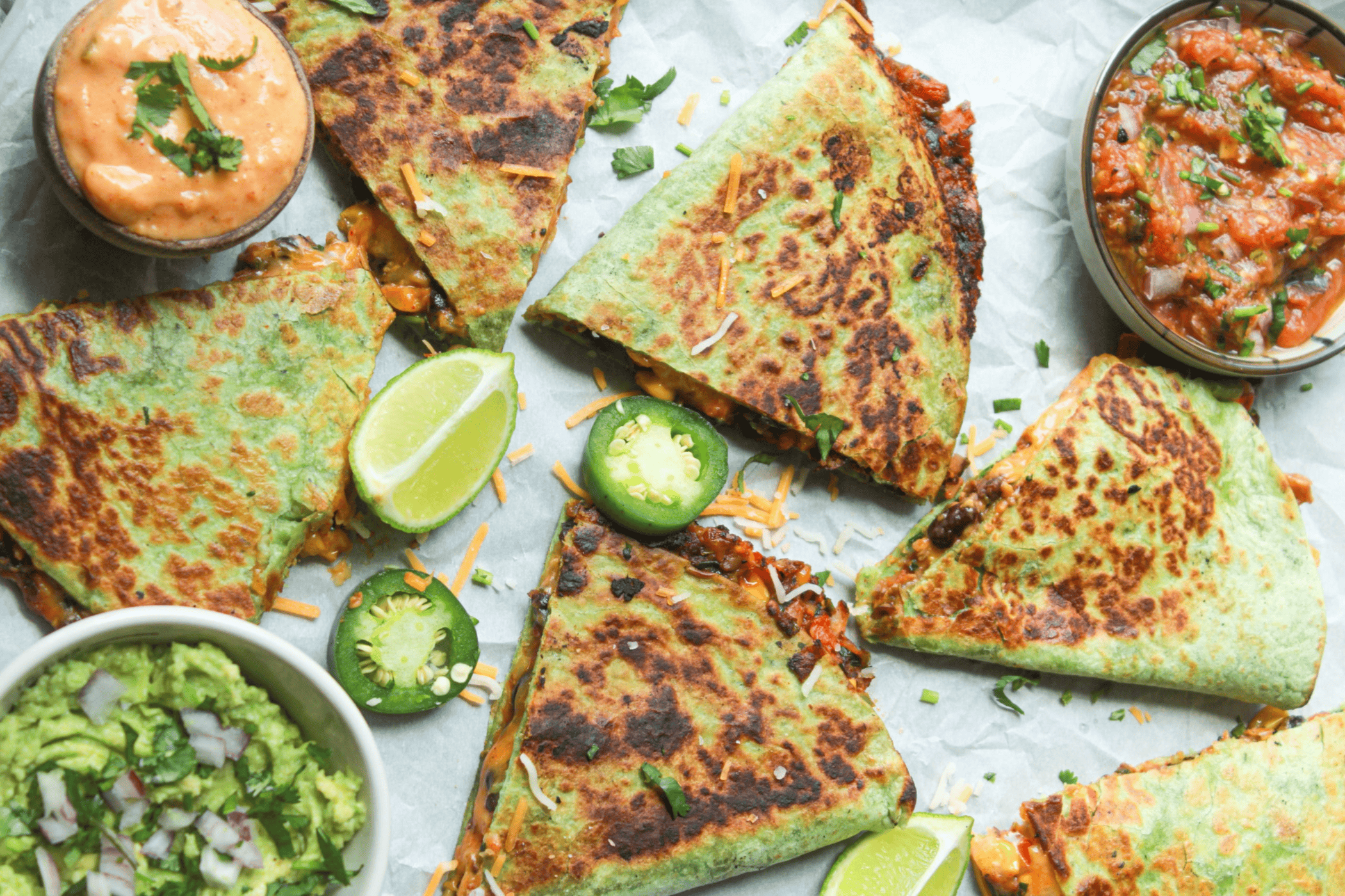 veggie quesadillas