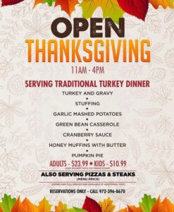 tworows thanksgiving menu
