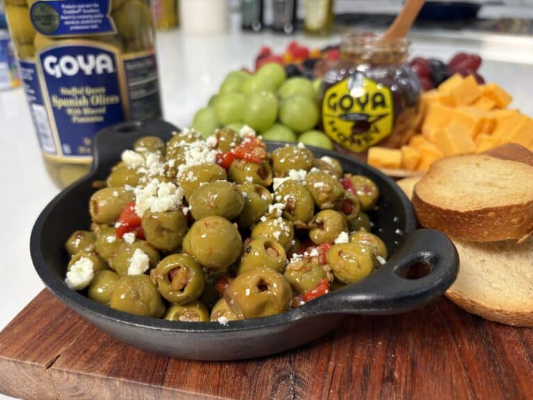 Roasted Olives with Queso Fresco