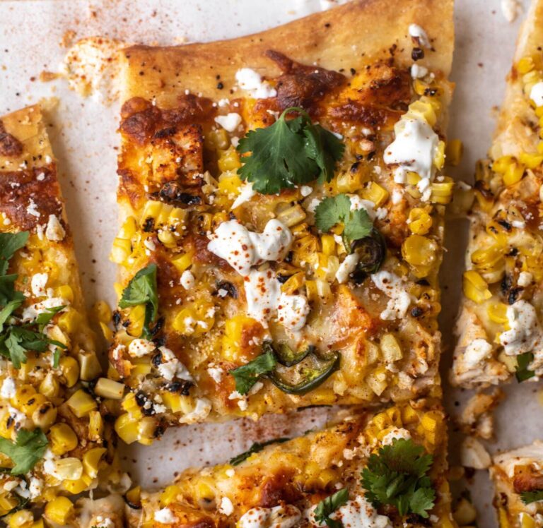 chili lime chicken street corn pizza