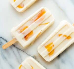 peach honey popsicles