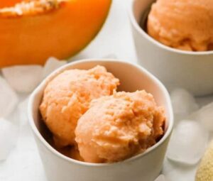 cantaloupe sorbet cantaloupe sorbet